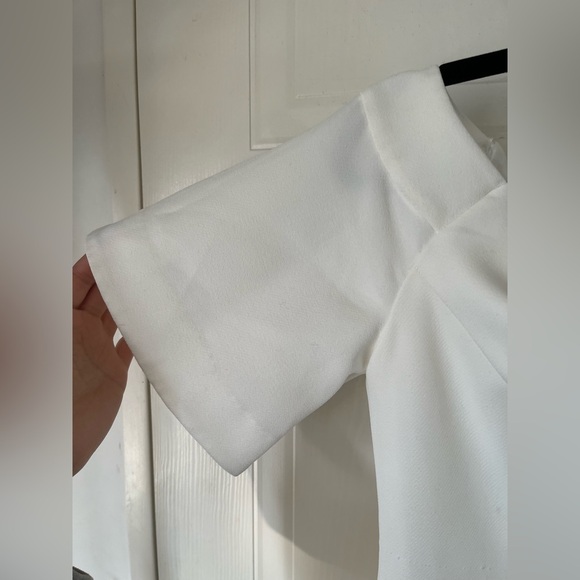 Keepsake Off-Shoulder Mini White Dress - Picture 3 of 5